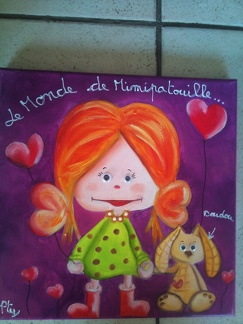 peinture à l'huile- 30×30: 30 euros- en stock